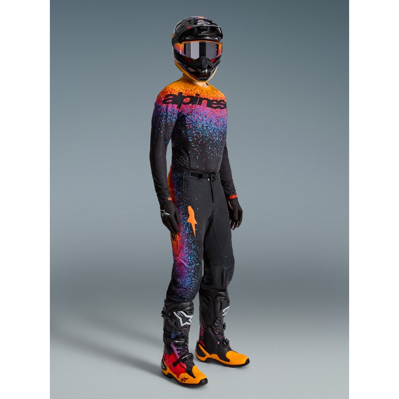 Motokrosové nohavice Alpinestars Supertech limitovaná edícia Black Hole čierno-farebné