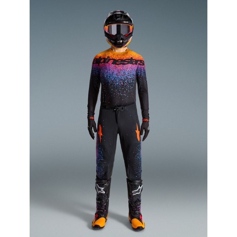 Motokrosové nohavice Alpinestars Supertech limitovaná edícia Black Hole čierno-farebné