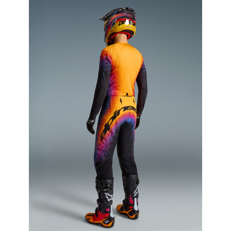 Motokrosové nohavice Alpinestars Supertech limitovaná edícia Black Hole čierno-farebné