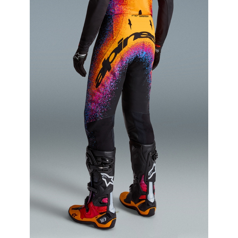 Motokrosové nohavice Alpinestars Supertech limitovaná edícia Black Hole čierno-farebné