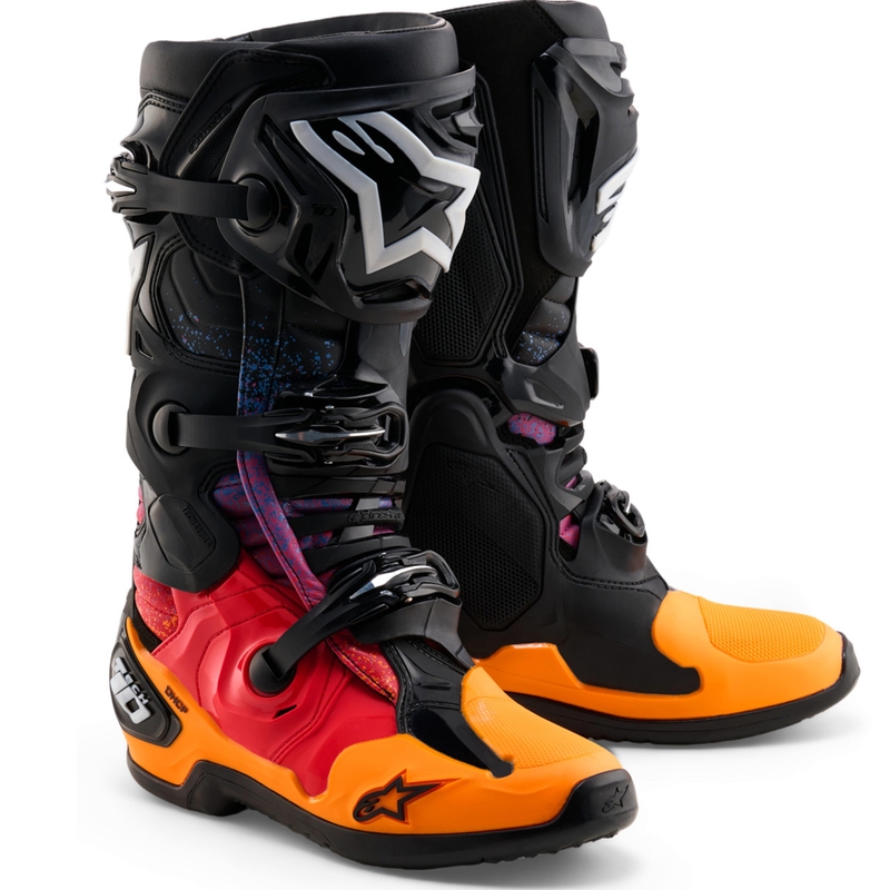 Topánky na motorku Alpinestars Tech 10 limitovaná edícia Black Hole čierno-farebné