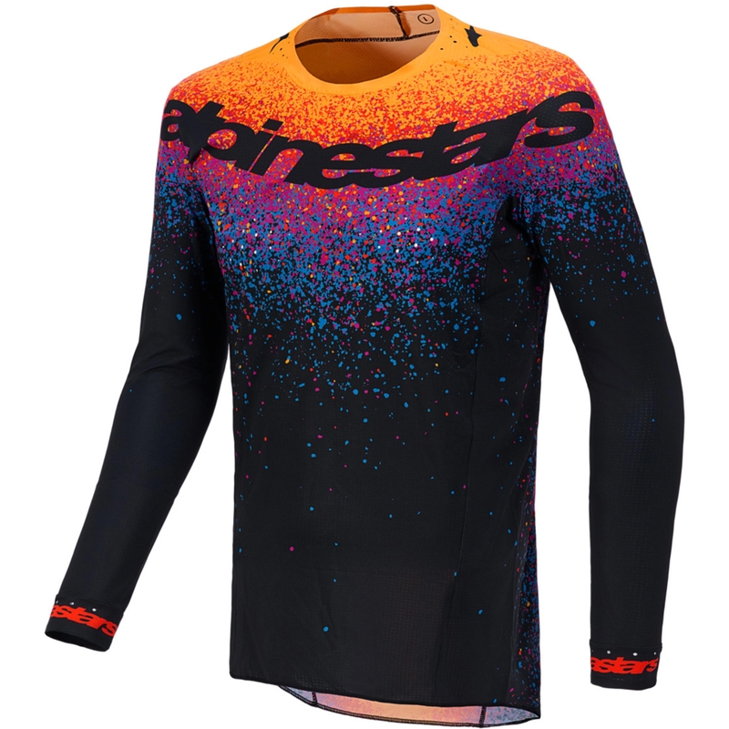 Motokrosový dres Alpinestars Supertech limitovaná edícia Black Hole čierno-farebný