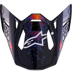 Šilt pre helmy na motorku Alpinestars Supertech S-M10 limitovaná edícia Black Hole čierno-farebný