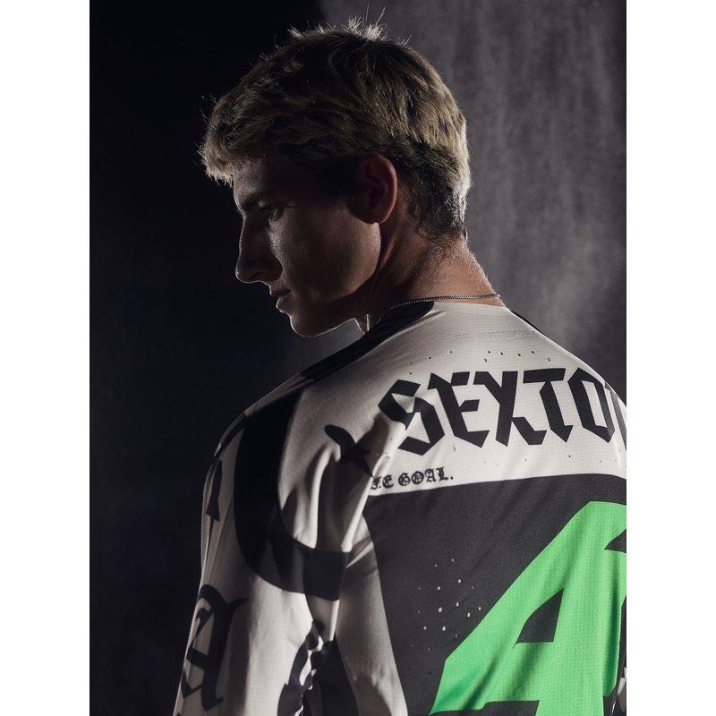 Motokrosový dres Alpinestars Techstar limitovaná edícia Wolf Dust pieskovo-čierny