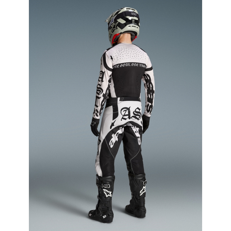 Motokrosový dres Alpinestars Techstar limitovaná edícia Wolf Dust pieskovo-čierny