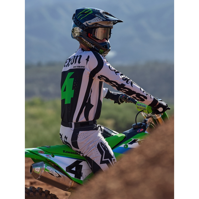 Motokrosové nohavice Alpinestars Techstar limitovaná edícia Wolf Dust pieskovo-čierne