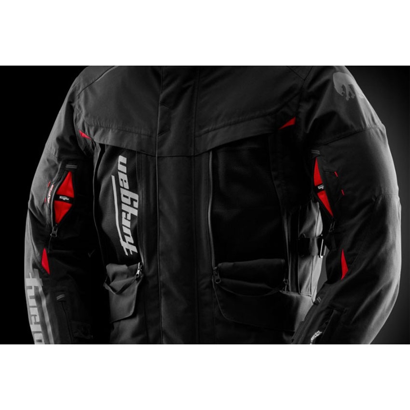 Bunda na motorku Furygan CHALLENGER 3C PRIMALOFT® čierno-červená