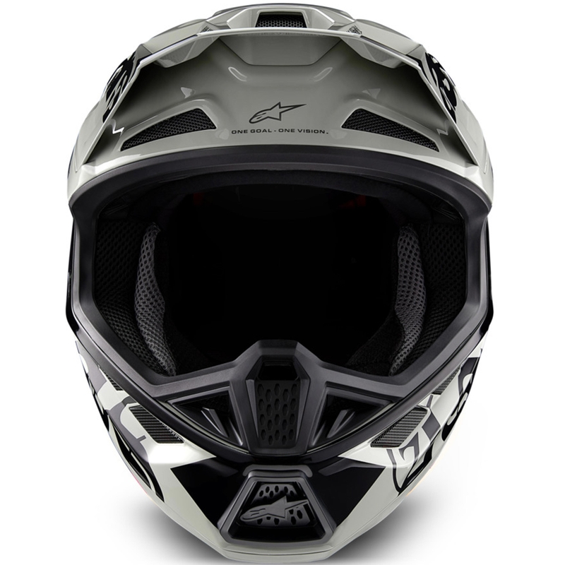 Motokrosová prilba Alpinestars Supertech S-M7 limitovaná edícia Wolf Dust pieskovo-čierna