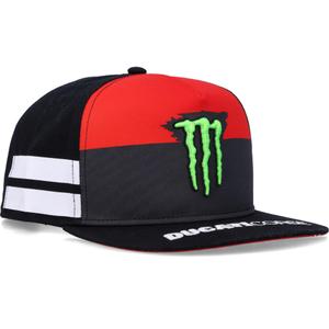 Šiltovka Ducati Monster White Stripes čierno-červeno-biela