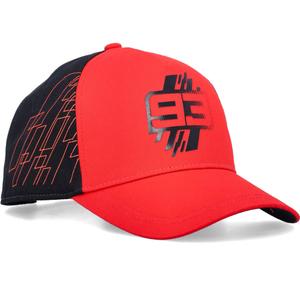 Šiltovka Ducati Marc Marquez Baseball Cap 93 and Rectangle Ground čierno-červená
