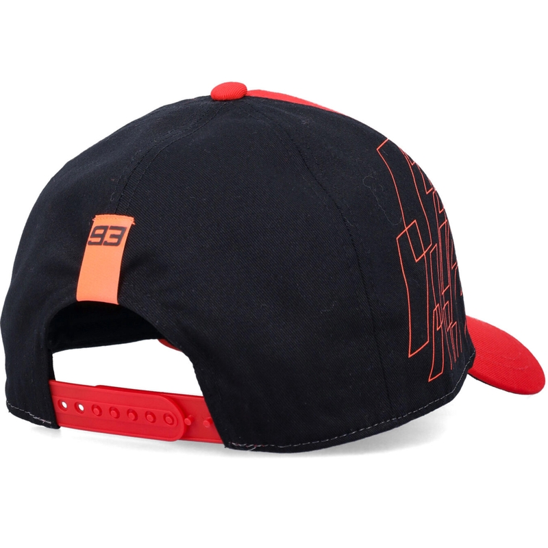 Šiltovka Ducati Marc Marquez Baseball Cap 93 and Rectangle Ground čierno-červená