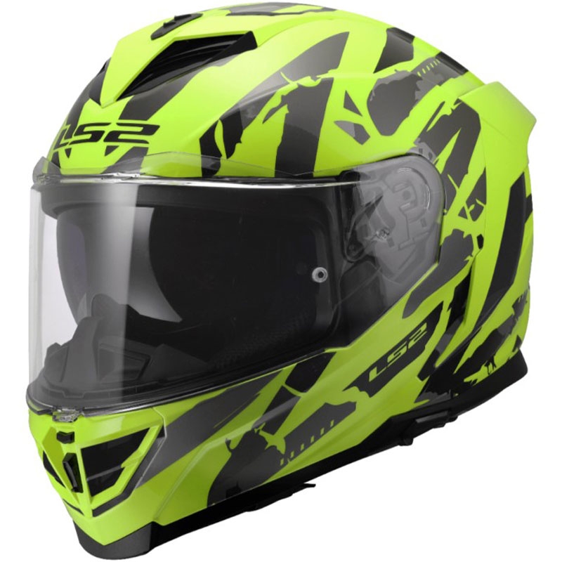 Integrálna helma na motorku LS2 FF818 Storm III Kaos žltá