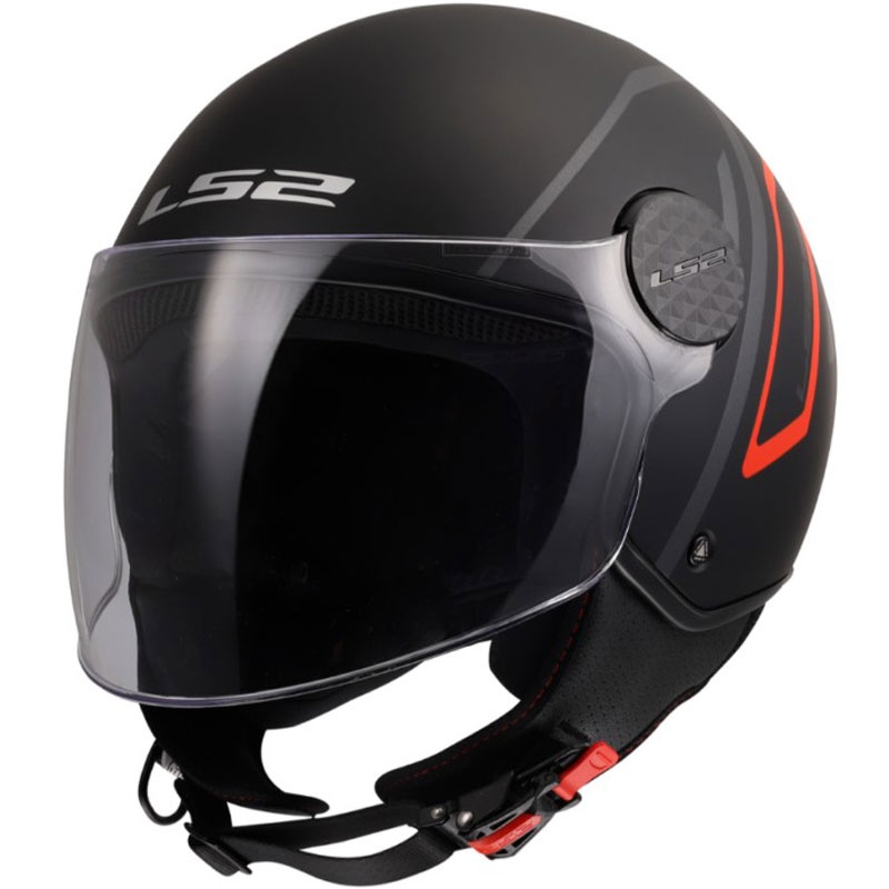 Otvorená prilba na motorku LS2 OF558 Sphere Lux II Minimum čierno-červená