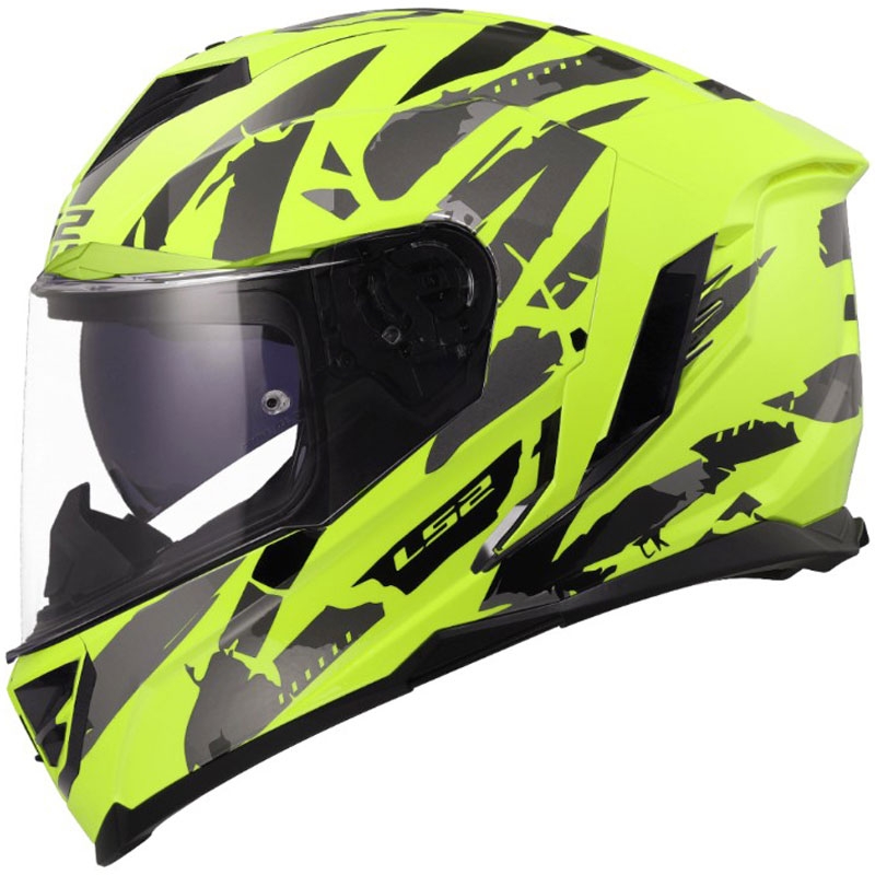 Integrálna helma na motorku LS2 FF818 Storm III Kaos žltá