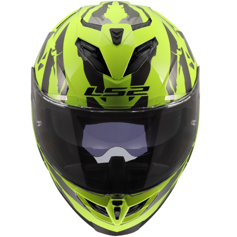 Integrálna helma na motorku LS2 FF818 Storm III Kaos žltá