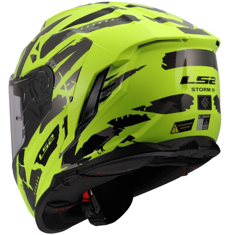 Integrálna helma na motorku LS2 FF818 Storm III Kaos žltá