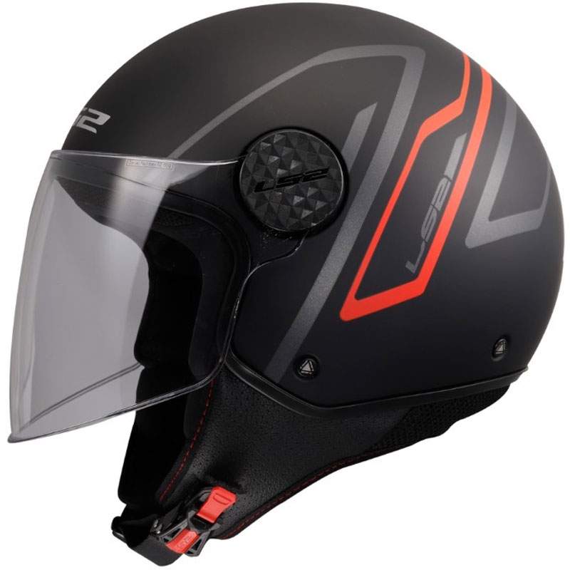 Otvorená prilba na motorku LS2 OF558 Sphere Lux II Minimum čierno-červená