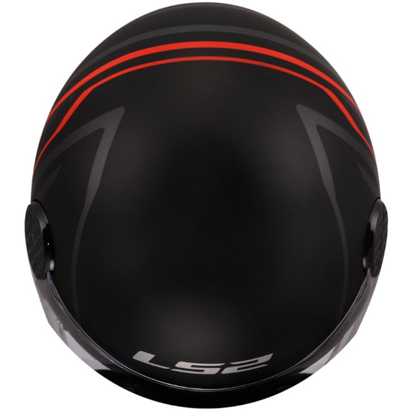 Otvorená prilba na motorku LS2 OF558 Sphere Lux II Minimum čierno-červená