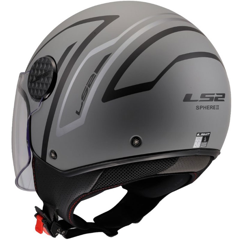 Otvorená prilba na motorku LS2 OF558 Sphere Lux II Minimum čierno-sivá