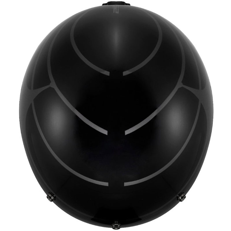 Otvorená prilba na motorku LS2 OF601 Bob II Cosmic lesklá čierno-sivá