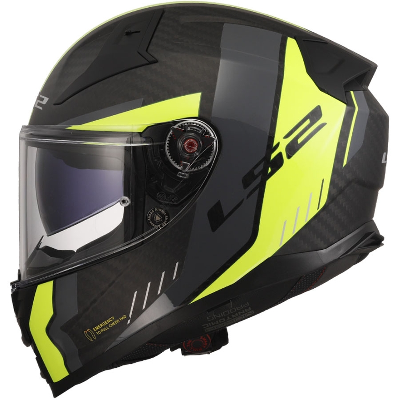 Integrálna prilba na motorku LS2 FF811 Vector II C Grid 06 matná H-V žltá