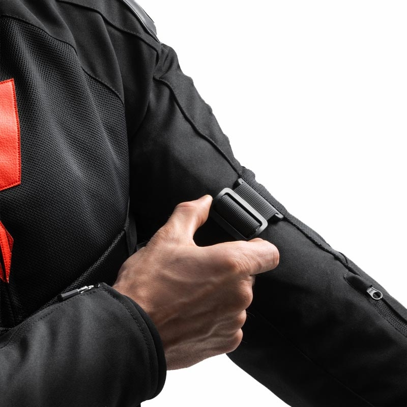 Bunda na motorku Rebelhorn Vandal 2 Air čierno-červená