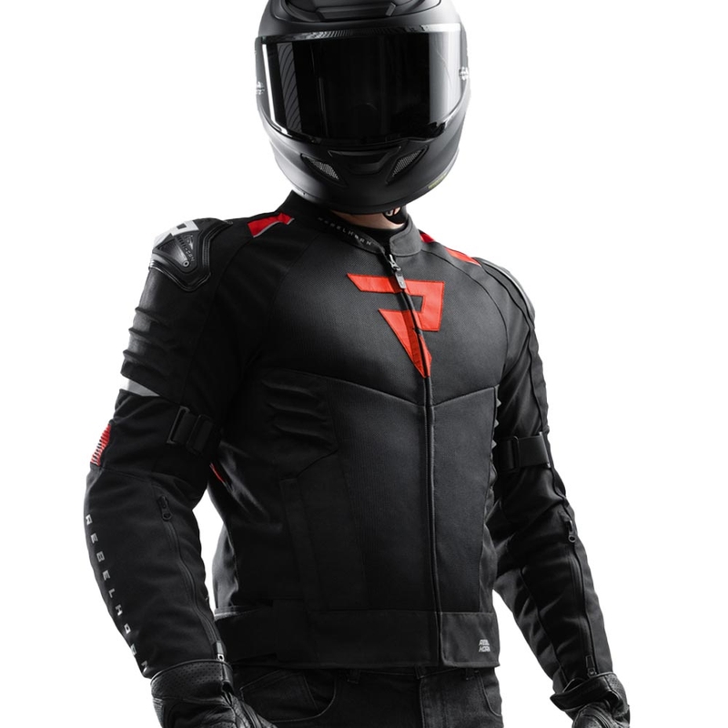 Bunda na motorku Rebelhorn Vandal 2 Air čierno-červená