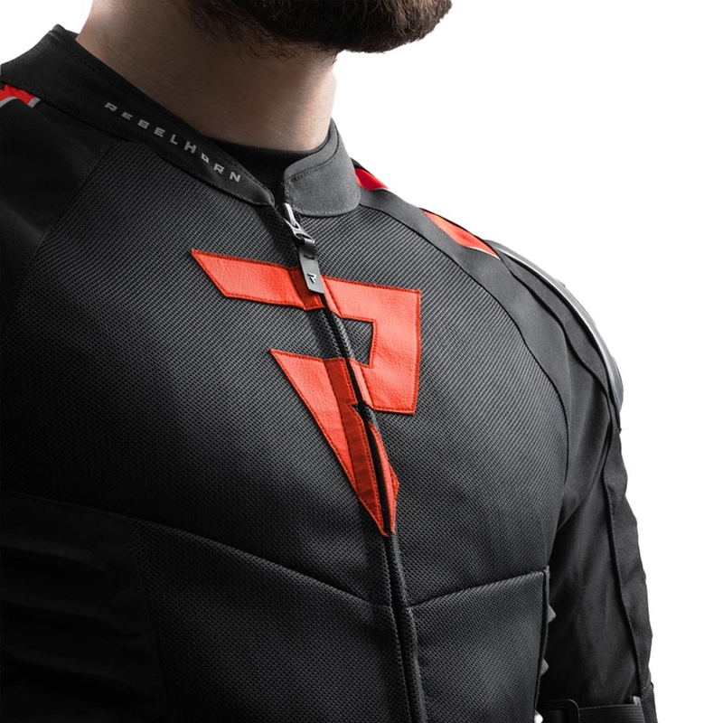 Bunda na motorku Rebelhorn Vandal 2 Air čierno-červená