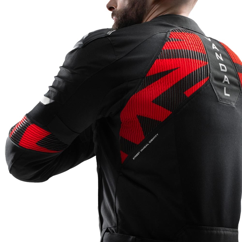 Bunda na motorku Rebelhorn Vandal 2 Air čierno-červená