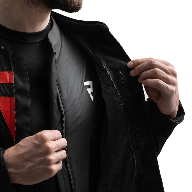 Bunda na motorku Rebelhorn Vandal 2 Air čierno-červená