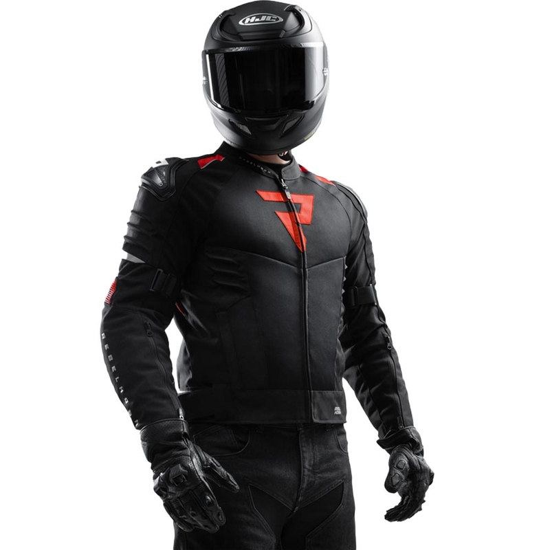 Bunda na motorku Rebelhorn Vandal 2 Air čierno-červená