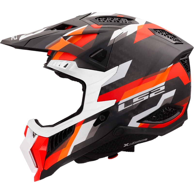 Motokrosová prilba LS2 MX703 X-Force Phantom matná oranžovo-červená