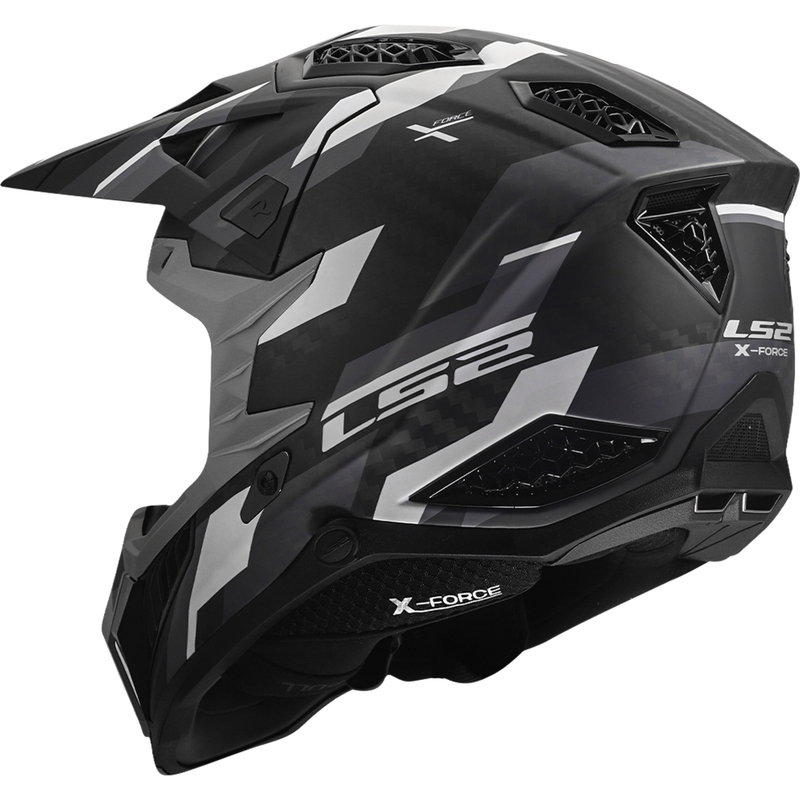 Motokrosová prilba LS2 MX703 X-Force Phantom matná čierno-sivá
