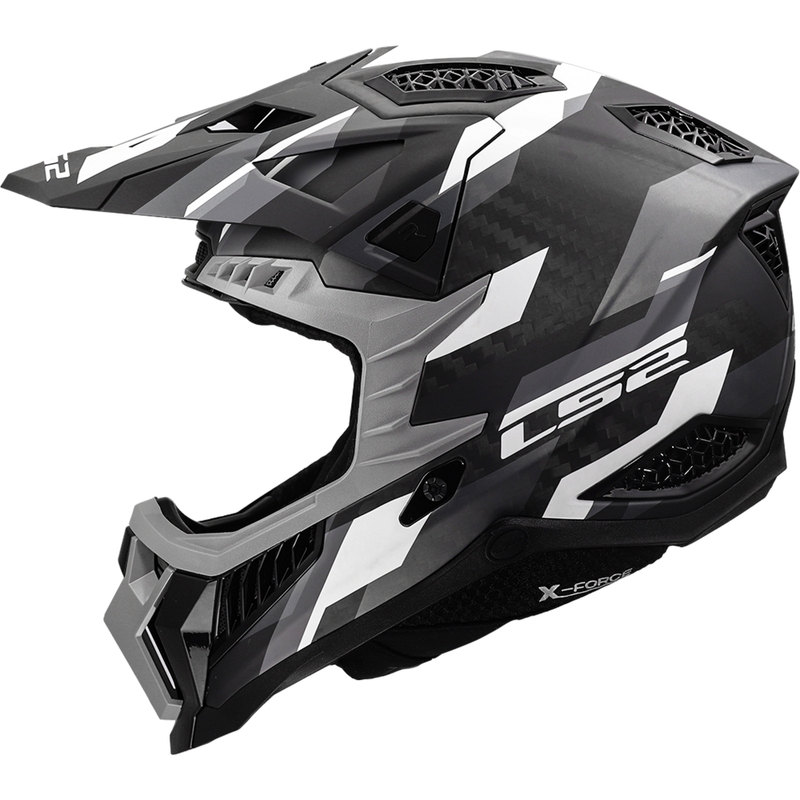 Motokrosová prilba LS2 MX703 X-Force Phantom matná čierno-sivá