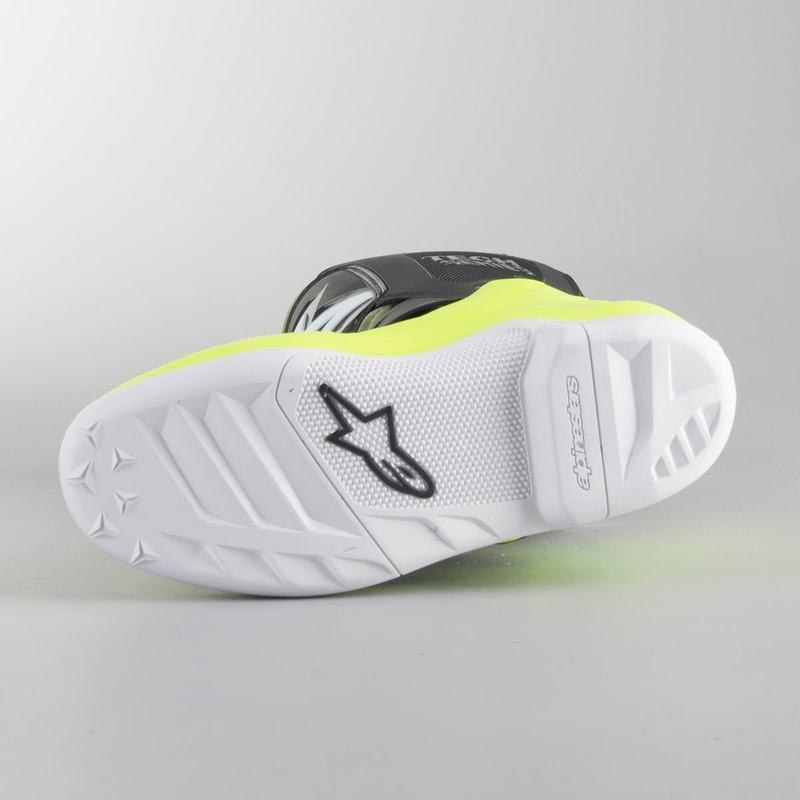 Detské vysoké čižmy na motocykel Alpinestars Tech 7 S čierno-zeleno-fluorescenčno žlté