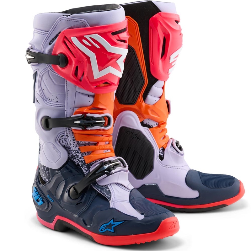 Motokrosové topánky Alpinestars TECH 10 limitovaná edícia Records čierno-farebné