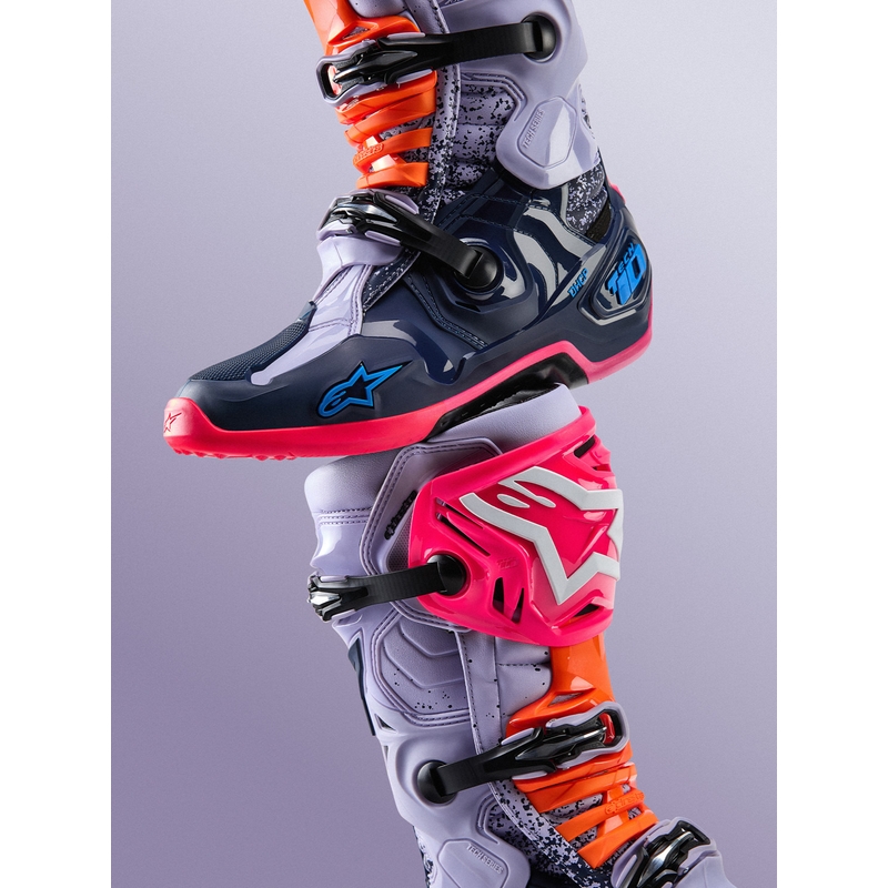 Motokrosové topánky Alpinestars TECH 10 limitovaná edícia Records čierno-farebné