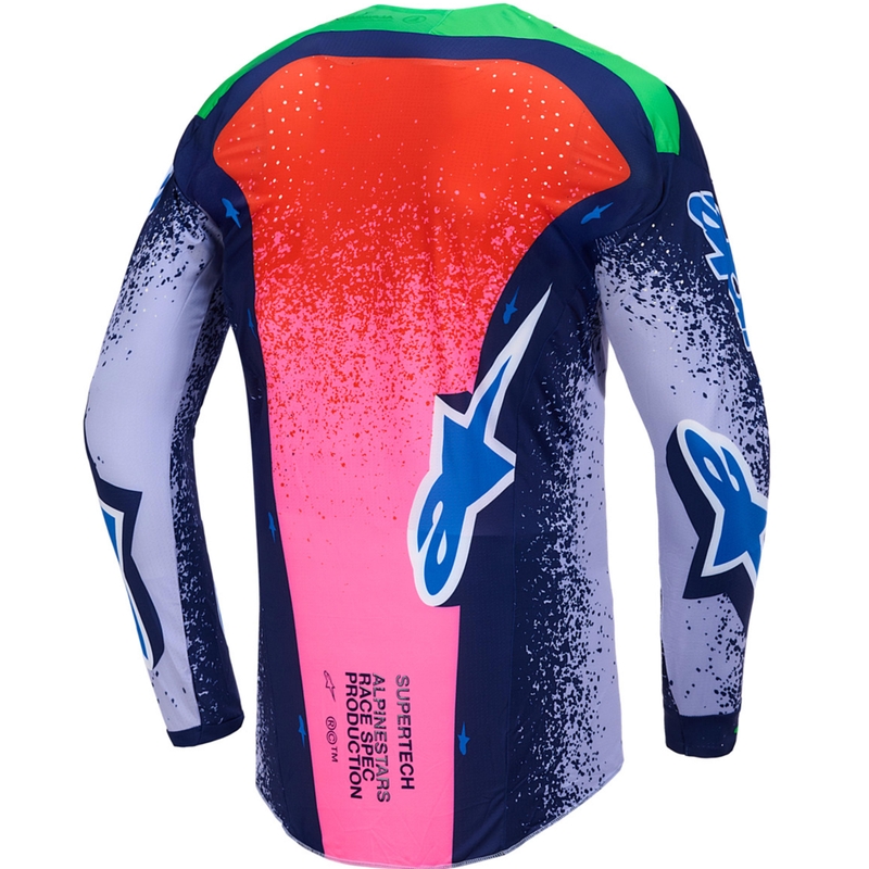 Motokrosový dres Alpinestars Supertech limitovaná edícia Records šedo-farebný