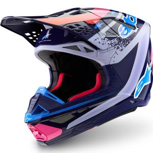 Motokrosová prilba Alpinestars Supertech S-M10 limitovaná edícia Records šedo-farebná