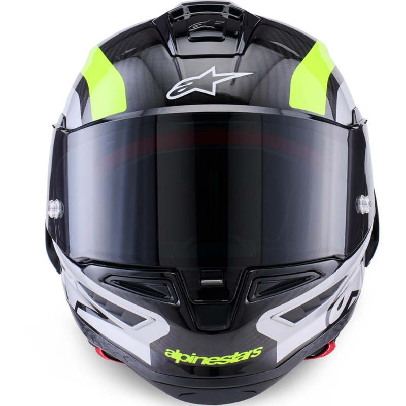 Integrálna helma na motorku Alpinestars Supertech R10 Arius čierno-fluo žlto-biela