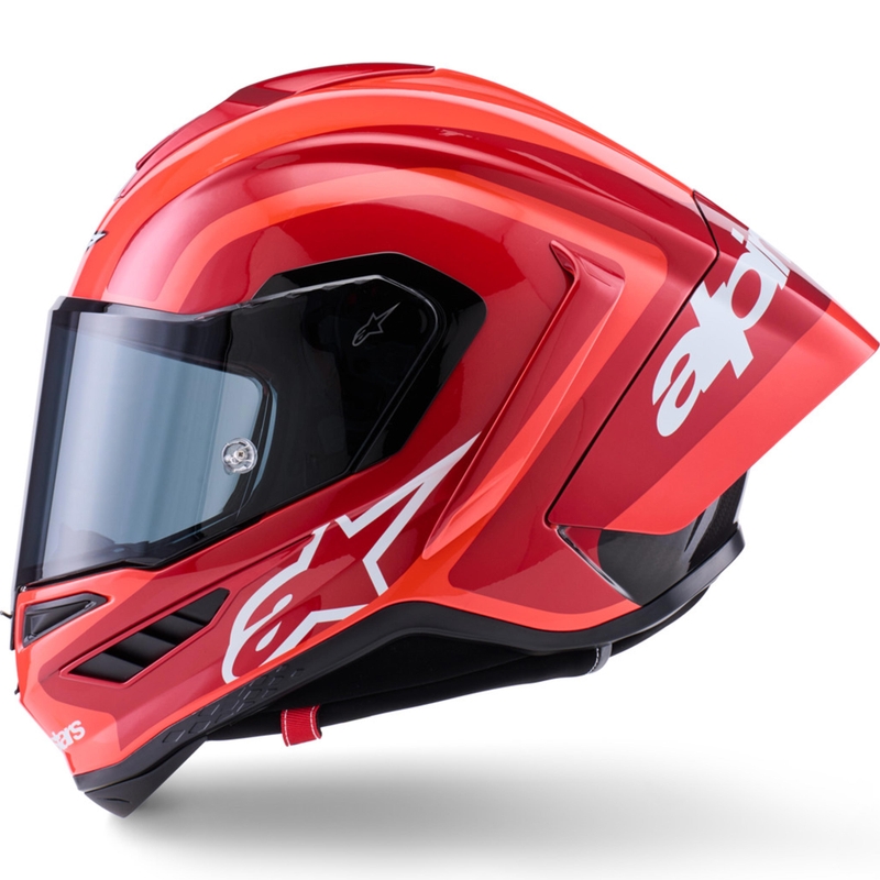 Integrálna helma na motorku Alpinestars Supertech R10 Arius fluo červeno-červeno-čierno-biela