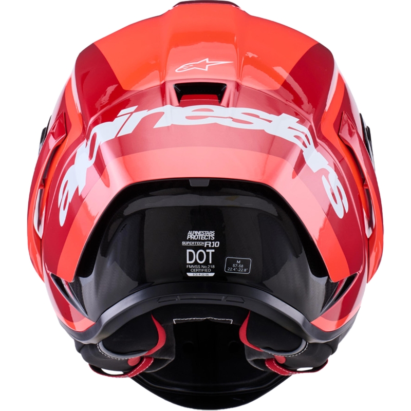 Integrálna helma na motorku Alpinestars Supertech R10 Arius fluo červeno-červeno-čierno-biela
