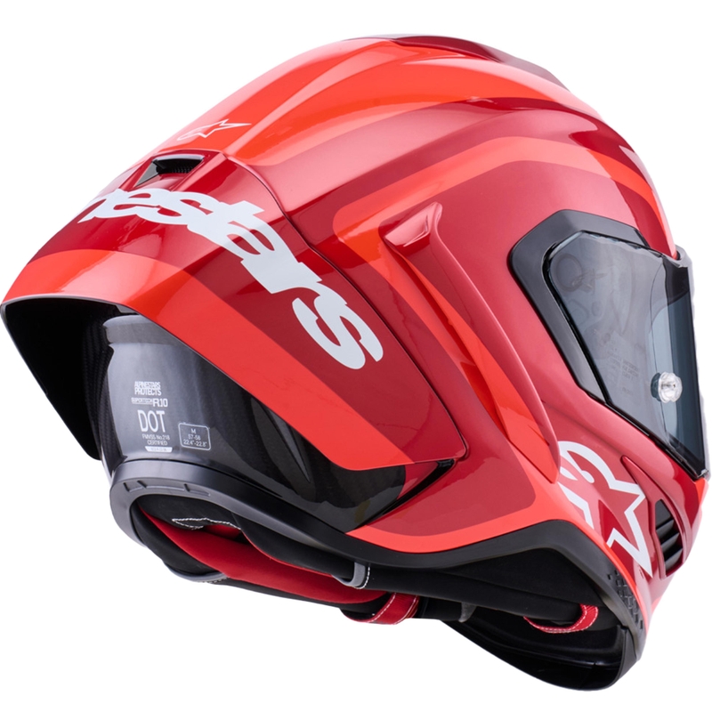 Integrálna helma na motorku Alpinestars Supertech R10 Arius fluo červeno-červeno-čierno-biela