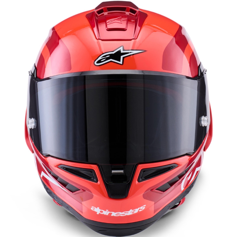 Integrálna helma na motorku Alpinestars Supertech R10 Arius fluo červeno-červeno-čierno-biela