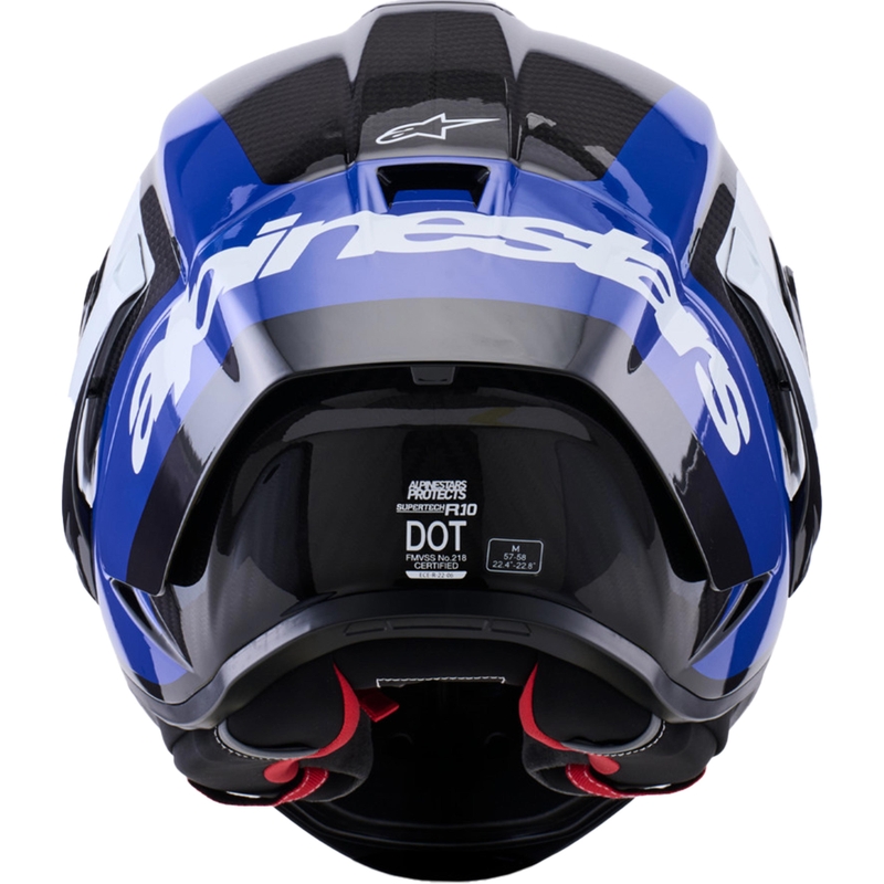 Integrálna helma na motorku Alpinestars Supertech R10 Arius čierno-modro-biela