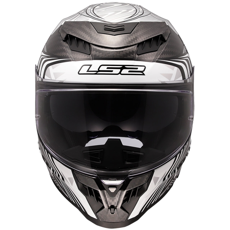 Integrálna helma na motorku LS2 FF807 Dragon Carbon Enthum lesklá strieborná