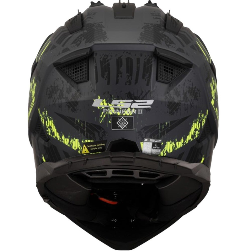 Enduro helma na motorku LS2 MX702 PIONEER II CRAZY čierno-fluo žltá