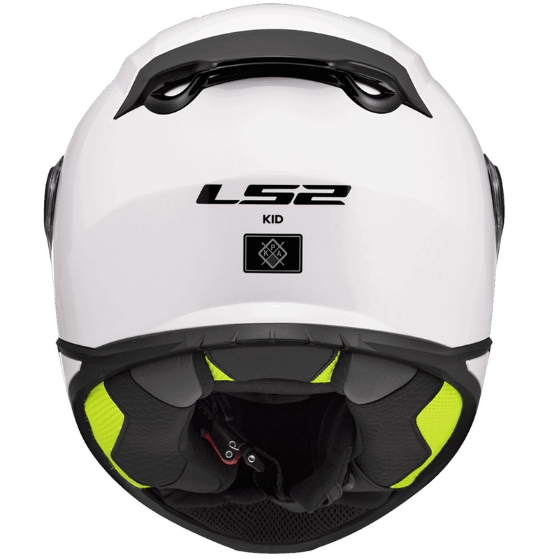 Detská integrálna helma na motorku LS2 FF812 Solid lesklá biela