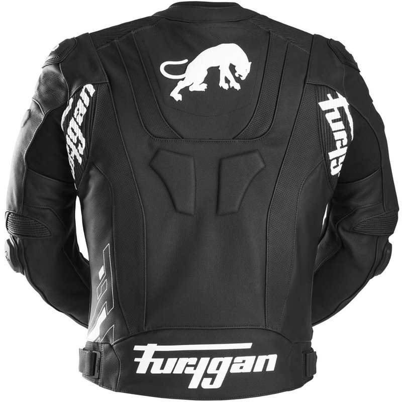 Kožená bunda na motorku Furygan Raptor Evo 3 čierno-biela
