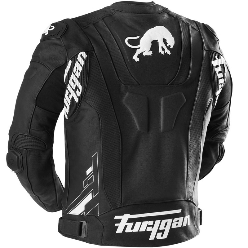 Kožená bunda na motorku Furygan Raptor Evo 3 čierno-biela